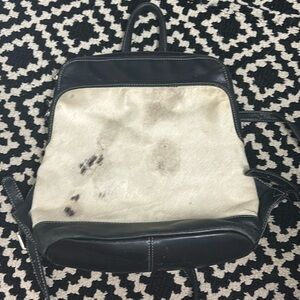 Genuine leather backpack